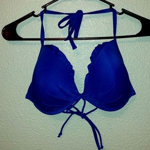 Beautiful Royal Blue Victoria Secret Fabulous Swim Top.  34DD.  NWOT.